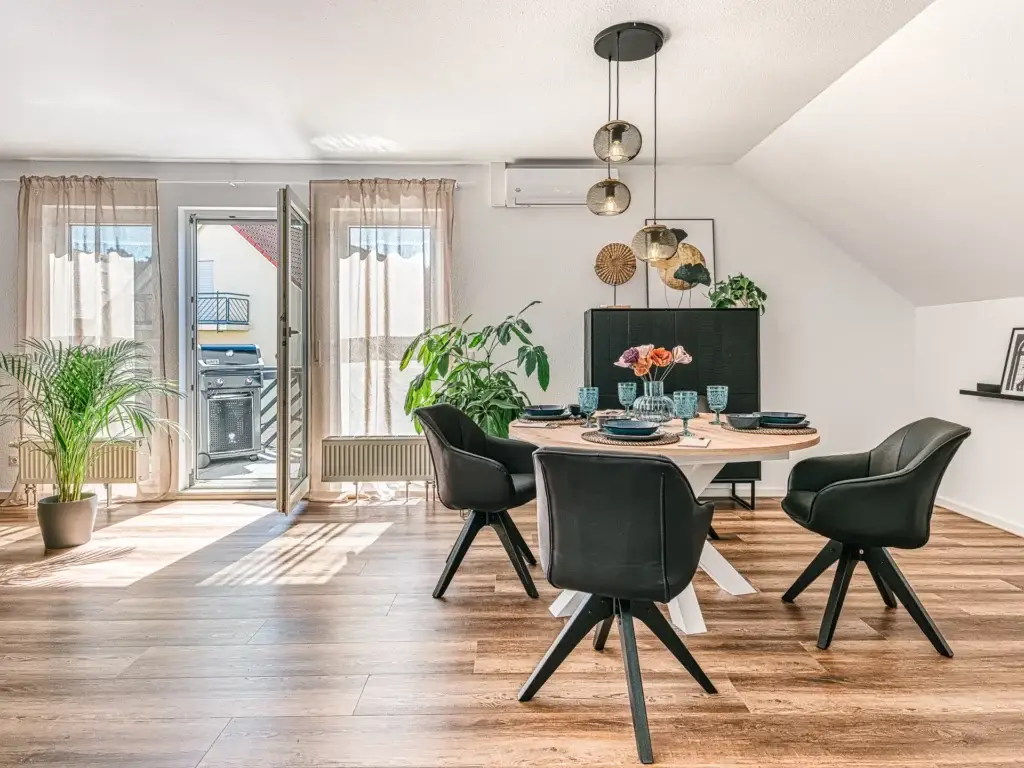 moonstone apartment living room and balcony