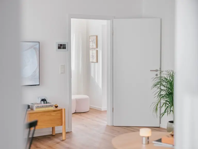 Bright hallway view in OPAL GREEN apartment near Ramstein Air Base