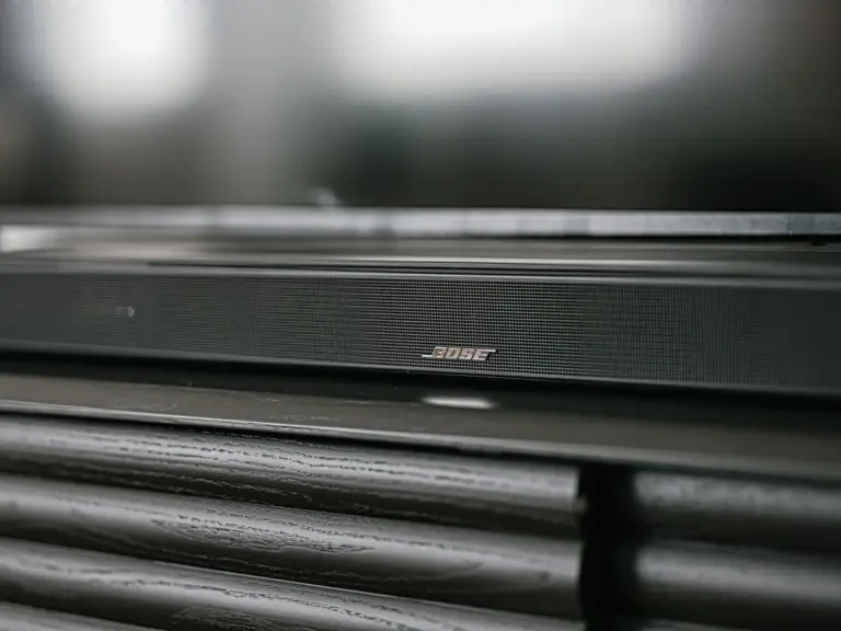 BOSE soundbar in OPAL BLUE TDY and TLA apartment living room