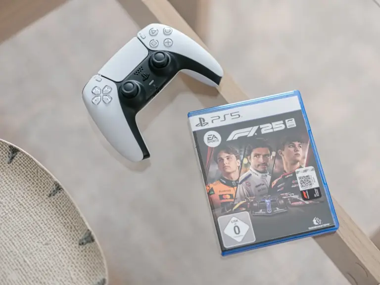 PlayStation 5 controller and game in OPAL BLUE TDY and TLA apartment