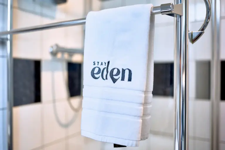 Fresh Stay Eden towel in bathroom at AMBER GLOW