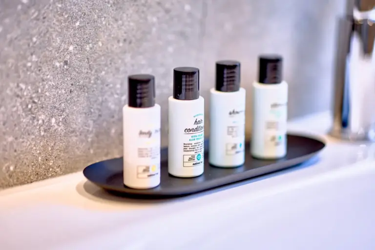 Toiletries provided in the bathroom at RUBY NOIR