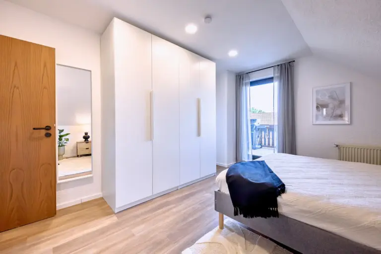 Large wardrobe in the second bedroom at RUBY NOIR