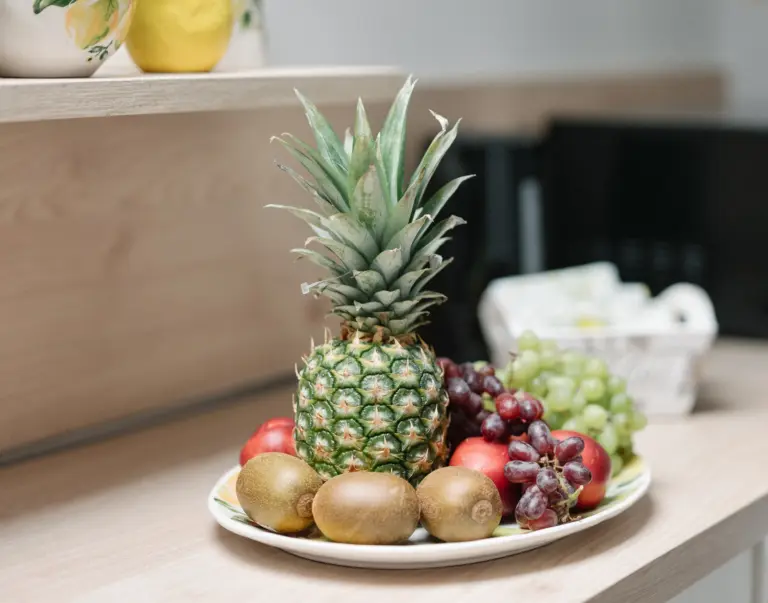 Fresh fruit arrangement in the kitchen at PEARL SILVER